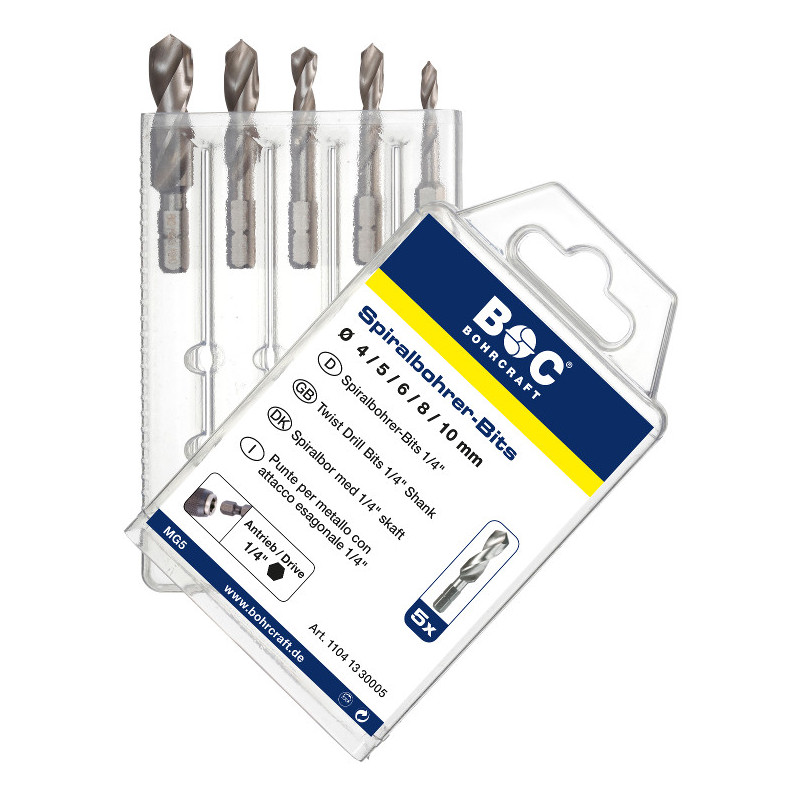 MG5-Bit Spibo-Bit,1/4" Schaft // 4-5-6-8-10/5-tlg.