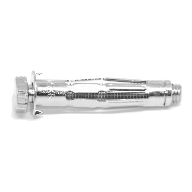50 x fischer HM Hohlraumdübel mit Sechskantschraube 8x54SS für Plattenbaustoffe 7-21mm