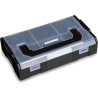 L-BOXX Mini schwarz - Deckel transparent - unterteilbar - auch geschlossen einsehbar