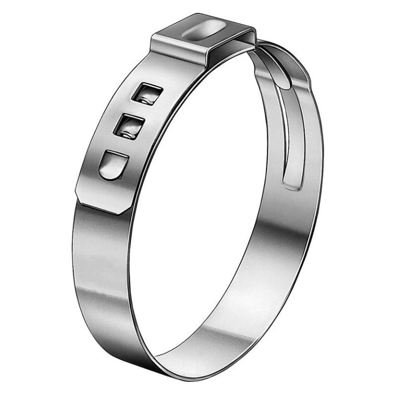 stufenlose Einohrklemme Edelstahl A2, Klemmbereich 14,3 - 16,8