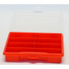 Sortierkasten unI 1 rot mit 8 festen Facheinteilungen 180x150x36mm