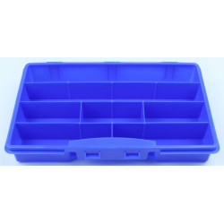 Sortierkasten unI 2 blau mit 7 festen Facheinteilungen 275x180x41mm