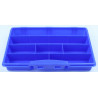 Sortierkasten unI 2 blau mit 7 festen Facheinteilungen 275x180x41mm