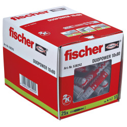 25 x fischer DuoPower 10 x 80