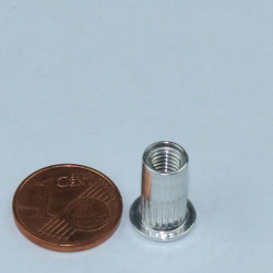 Nietmutter Stahl M5 KB 0,3-3mmFlachkopf ger. MFX 23M05CO1