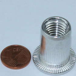 Nietmutter Stahl M12 Klemmbereich 1-4mm Flachkopf