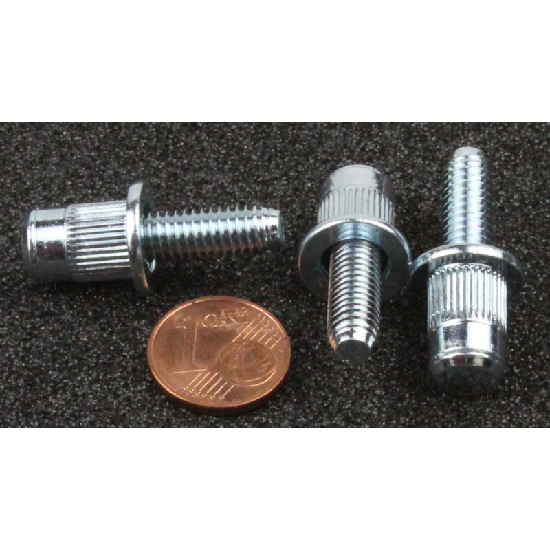 XL Blindnietschraube Stahl M6x2515 gerändelt Flachkopf silber KB 0,5-2,5mm, Bolzen 15mm