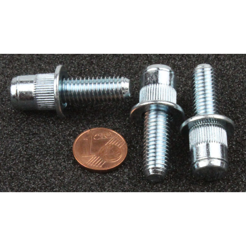 XL Blindnietschraube Stahl M8x3020 gerändelt Flachkopf silber KB 1,0-3,0mm, Bolzen 20mm