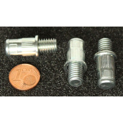 Nietschraube Stahl M8 x 5015 gerändelt silber KB 3,0-5,0mm Bolzen 15mm