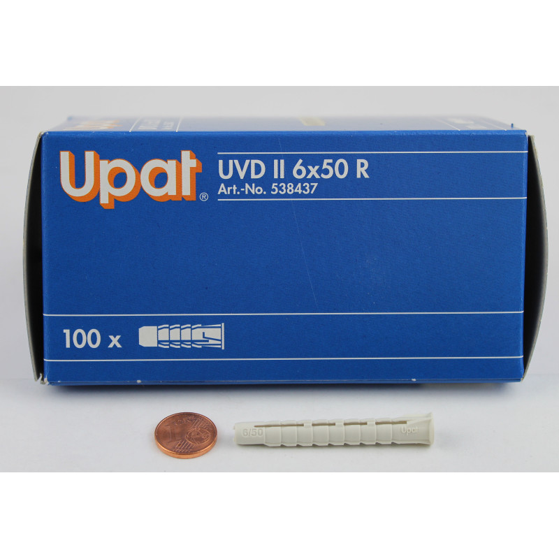 Upat Universal-Dübel UVD II 6x50 R mit Rand