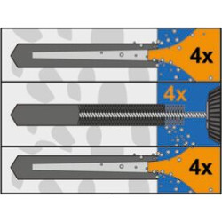 1 x Ankerstange ASTA M10x130 R