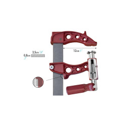 Piher Hochleistungs-Schraubzwinge Maxipress F 20 cm