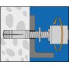 25 Stück Upat Messingdübel UM 10x32