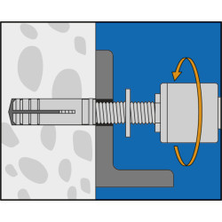 10 Stück Upat Messingdübel UM 12x37