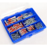 183-tlg Sortimentskasten blau mit Fischer DUOPOWER Dübel + Schrauben SK mit Torx Antrieb + 2 Industrie-Bits