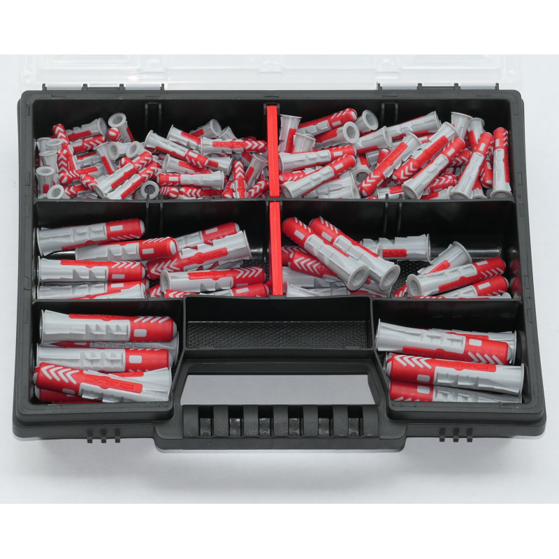 150tlg Fischer Dübel Duopower Sortiment 5, 6, 8, 10mm im Sortierkasten NOR8