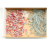 200 tlg 5x25 Fischer Duopower-Dübel / Schrauben /Bit Sortiment im Karton