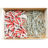 200 tlg 8x40 Fischer Duopower-Dübel / Schrauben /Bit Sortiment im Karton