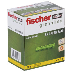 90 x Dübel SX Green 8x40