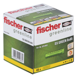 45 x Dübel SX Green 8x65