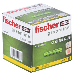 20 x Dübel SX Green 12x60