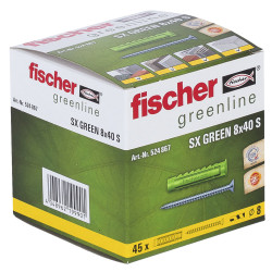 45 x Dübel SX Green 8x40 S