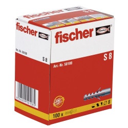 100 x fischer Dübel S 8