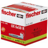 100 x fischer Universaldübel UX 6 x 50 R mit Rand