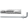 25 x fischer Universaldübel UX 6 x 35 WH mit Rand und Winkelhaken