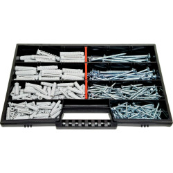 385 teiliges Sortiment Fischer --- SX --- Dübel 5 6 8 10mm + Torx Schrauben in NOR12 Sortierkasten