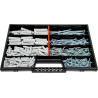385 teiliges Sortiment Fischer --- SX --- Dübel 5 6 8 10mm + Torx Schrauben in NOR12 Sortierkasten