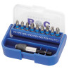PB10-Pz blau Bits 1/4"//Pz1/2/3+Halter / 10-tlg.