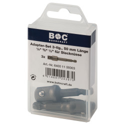 A3 //Adapter 3-tlg. 1/4"/ 3/8"/ 1/2" in BC SB-Pack