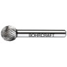 Frässtift HSS Form D Kugel // 10,0 mm BC-Verpackung