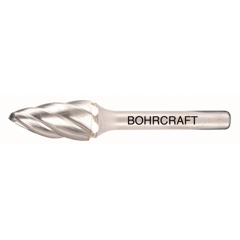 Frässtift ALU Form G Spitzb. // 6,0 mm Schaft 3 mm