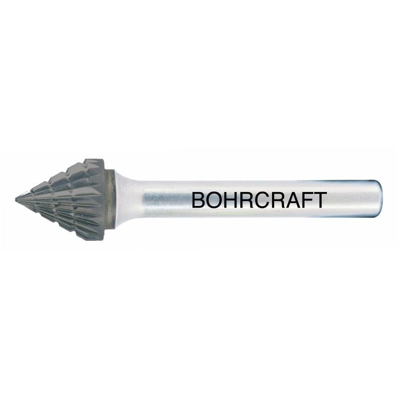 Frässtift Form J 60° TiAlN // 6,0 mm in BC-Verpackung